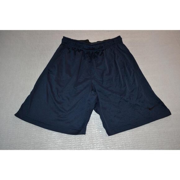 26524 Nike Gym Shorts Workout Blue Polyester Size Medium Mens - Picture 1 of 5